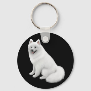 Samoyed Hund Keychain Nyckelring
