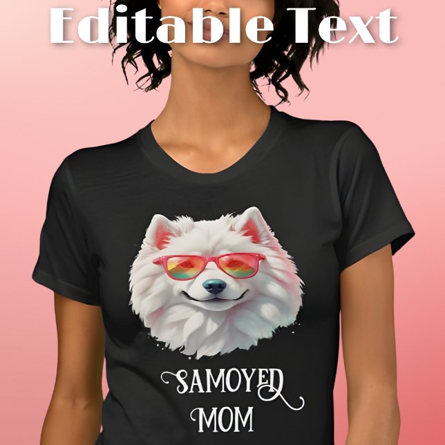 Samoyed Hund Mamma Sunglasses T Shirt (Skapare uppladdad)
