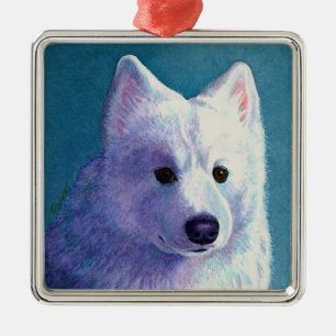 Samoyed Hund Ornament - "Buddha"