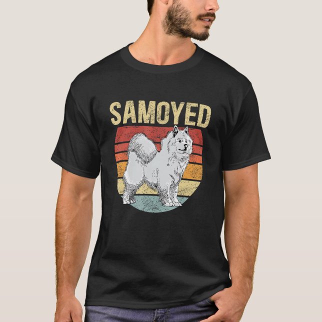 Samoyed Hund Samoyeds Hundägare Samoyed T Shirt (Framsida)