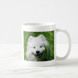 Samoyed i gräsmugg kaffemugg