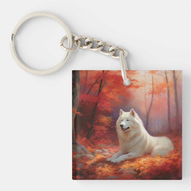 Samoyed i Höst löv Fall Inspire (Framsidan)