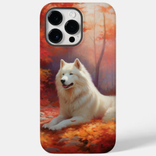 Samoyed i Höst löv Fall Inspire