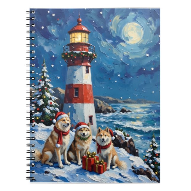 Samoyed jul fyr semester anteckningsbok (Framsidan)