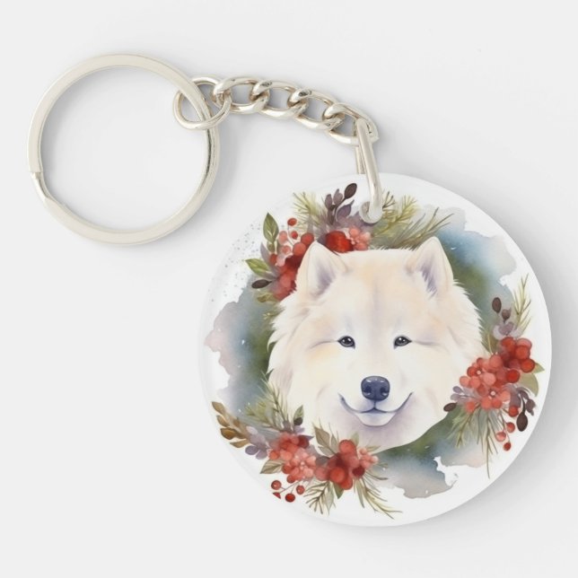 Samoyed jul Wandemin Festive Valp (Framsidan)