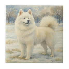 Samoyed Kakelplatta