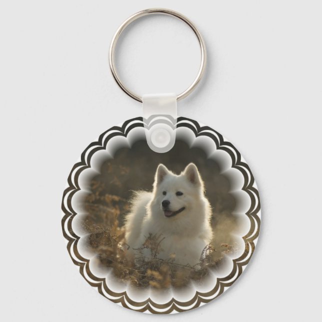 Samoyed Keychain Nyckelring (Framsida)