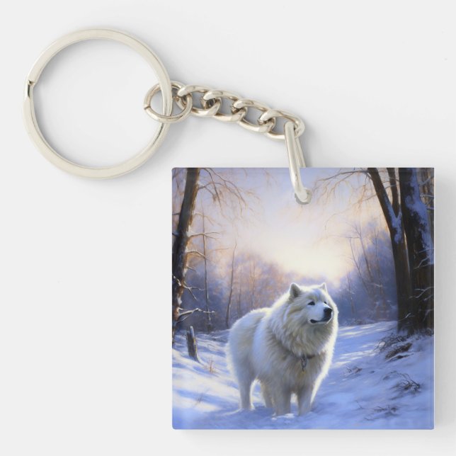 Samoyed Låt det snöa jul (Framsidan)
