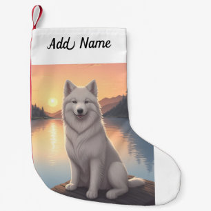 Samoyed Liten Julstrumpa
