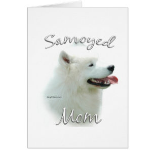 Samoyed Mamma 2 Hälsningskort