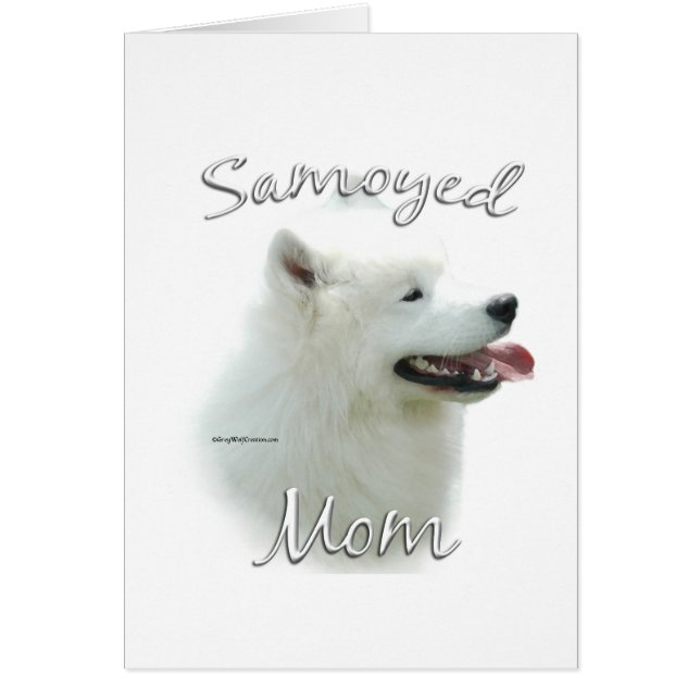 Samoyed Mamma 2 Hälsningskort (Framsidan)