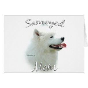 Samoyed Mamma 2 Hälsningskort