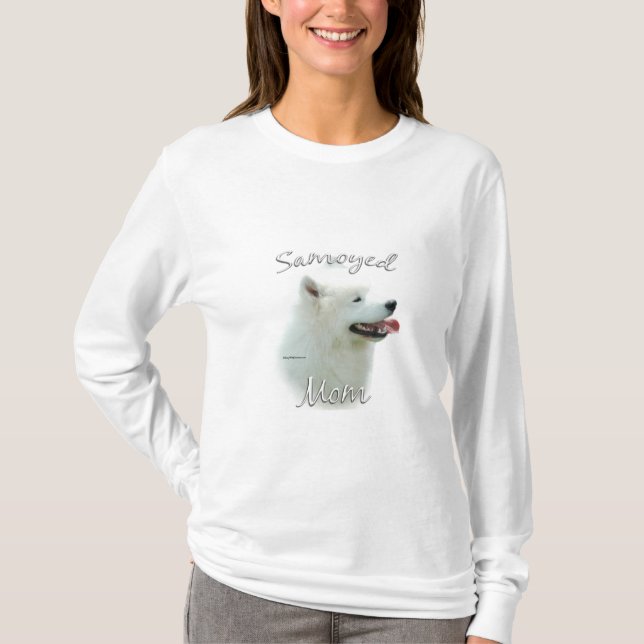 Samoyed Mamma 2 T Shirt (Framsida)