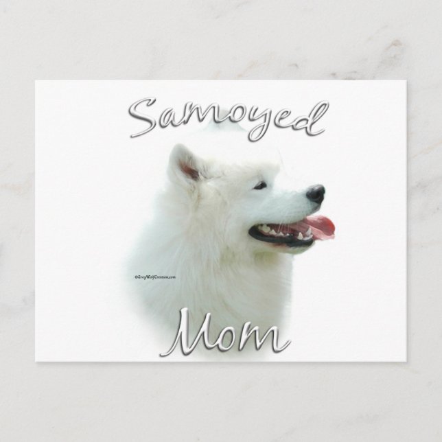 Samoyed Mamma 2 Vykort (Framsida)