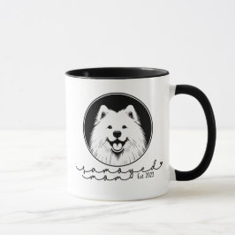 Samoyed Mamma Anpassad Etablerad Pop Art Samoyed Mugg