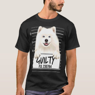 Samoyed Mugshot Guilty Hund T Shirt