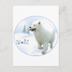 Samoyed Noel Helg Vykort