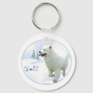 Samoyed Noel Keychain Nyckelring
