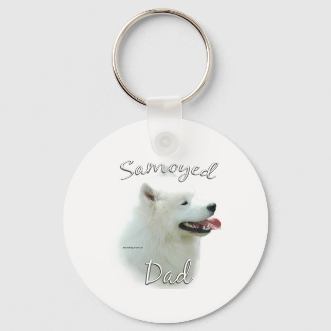 Samoyed Pappa 2 Nyckelring (Framsida)