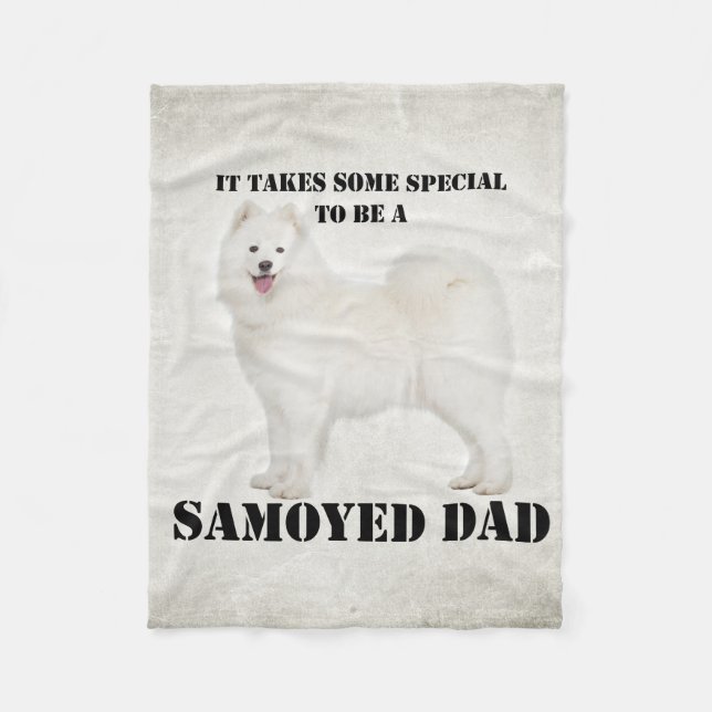 Samoyed Pappa Fleece Blanket (Framsidan)