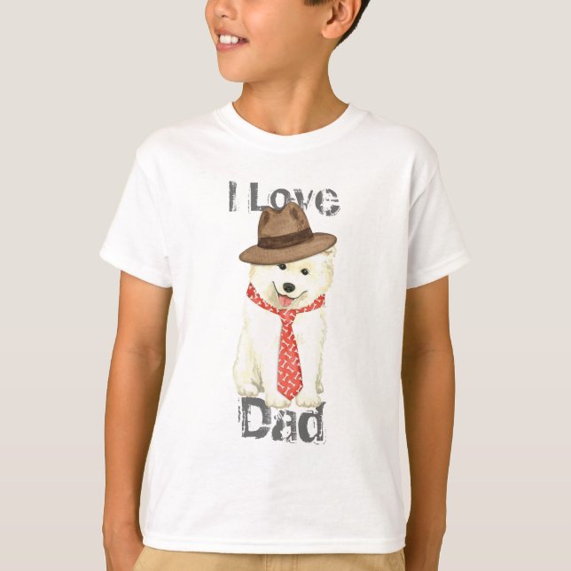 Samoyed Pappa Tee Shirt (Framsida)