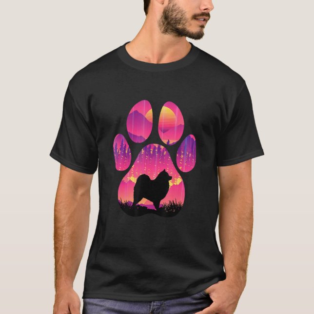 Samoyed Paw Mom Dad Dog  Women Men T Shirt (Framsida)