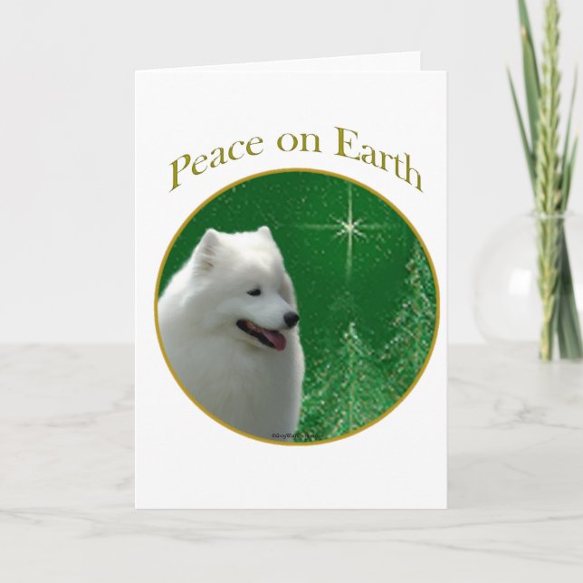 Samoyed Peace Helgkort (Framsida)