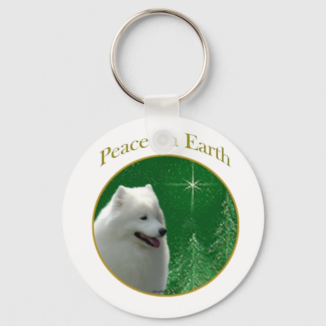 Samoyed Peace Nyckelring (Framsida)