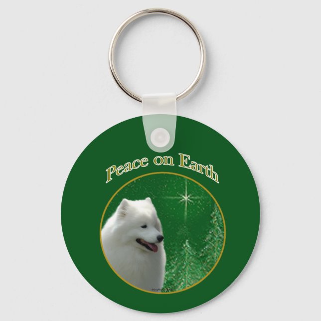 Samoyed Peace Nyckelring (Framsida)