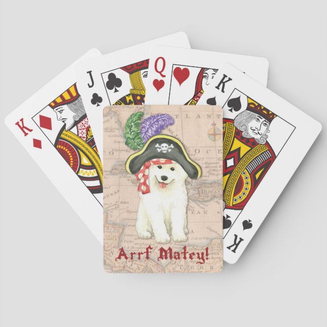 Samoyed Pirat Casinokort (Baksidan)
