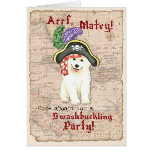 Samoyed Pirat-inbjudan OBS Kort