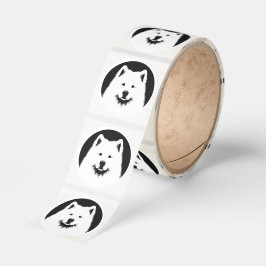 Samoyed Pop Art For Samoyed Lovers & Owners Runt Klistermärke