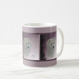 Samoyed Porträtt; Klassiskt kaffe Mugg