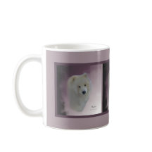 Samoyed Porträtt; Klassiskt kaffe Mugg