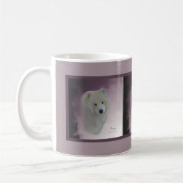 Samoyed Porträtt; Klassiskt kaffe Mugg