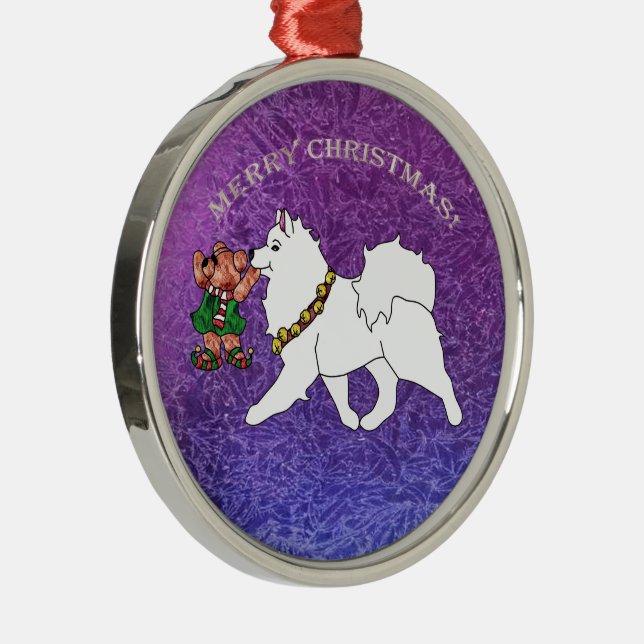 Samoyed Premium Metall Ornament (Höger)