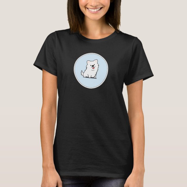 Samoyed Puppy T Shirt (Framsida)