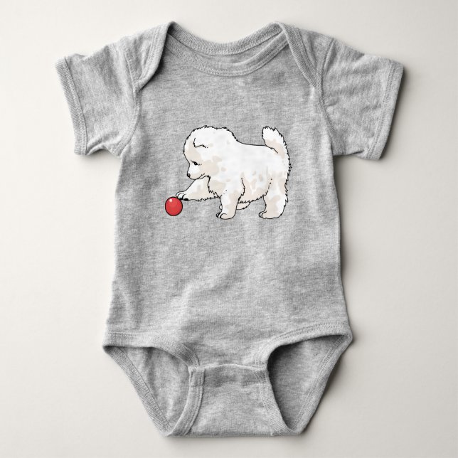 Samoyed Puppy T Shirt (Framsida)