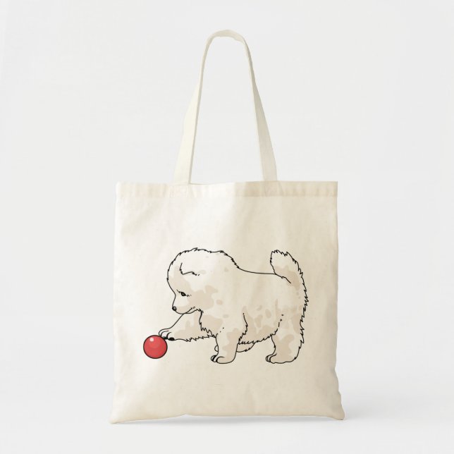 Samoyed Puppy Tygkasse (Framsidan)