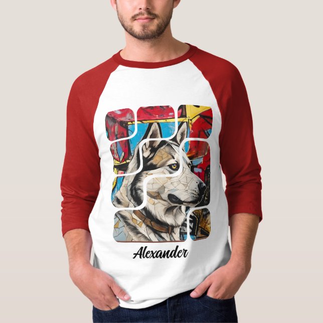 Samoyed T-Tröja T Shirt (Framsida)