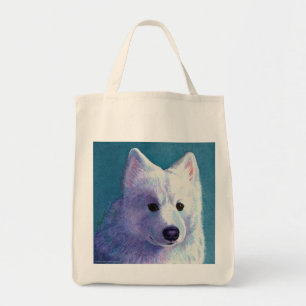Samoyed Tote Bag - "Buddha" Tygkasse