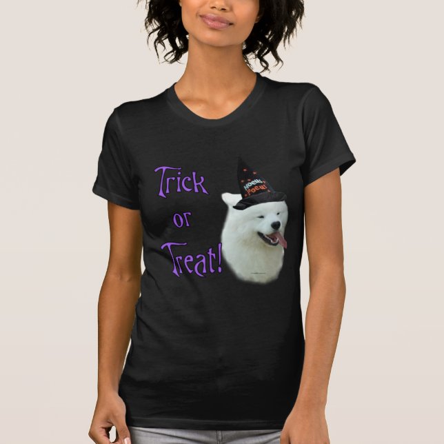 Samoyed Trick T Shirt (Framsida)