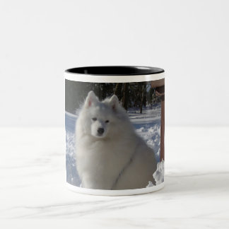 samoyed Två-Tonad mugg