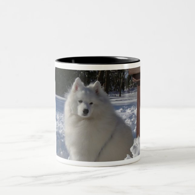 samoyed Två-Tonad mugg (Center)