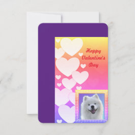 Samoyed Valentines Day Flat-tack-kort Tack Kort