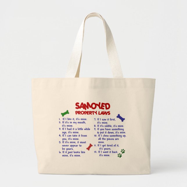 SAMOYEDegendomlagar 2 Jumbo Tygkasse (Framsidan)