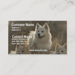 Samoyedhund avelnvisitkort visitkort