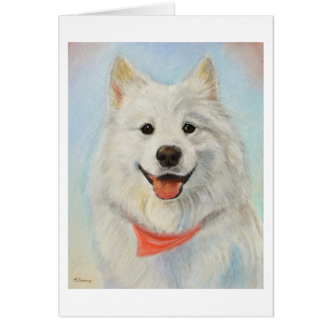 Samoyedmålning OBS Kort (Framsidan)