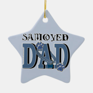 SamoyedPAPPA Julgransprydnad Keramik