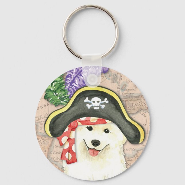 Samoyedpirat Nyckelring (Framsida)